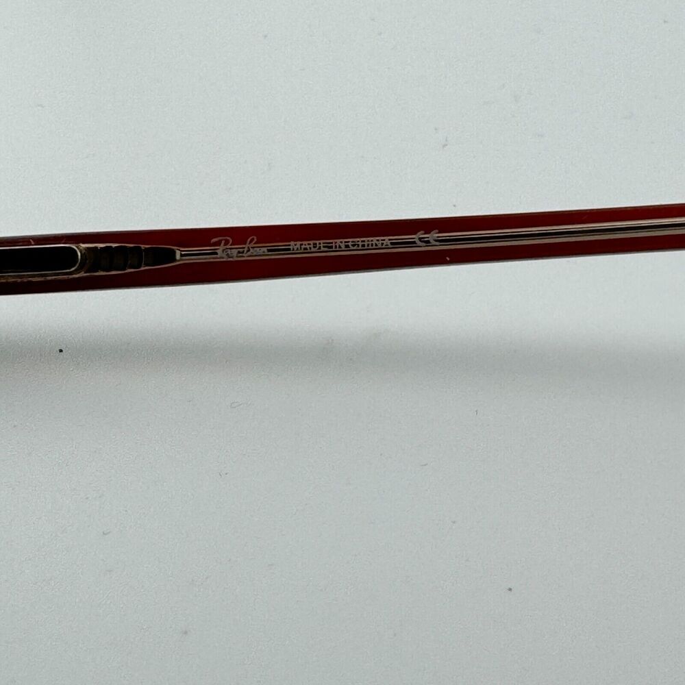 Ray-Ban RB6066 2531 Eyeglasses Frames Brown Rectangular Half Rim 50-17 135 13105 - Picture 7 of 8